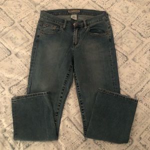Size 10 Z Cavaricci lighter wash mid-rise straight leg pants